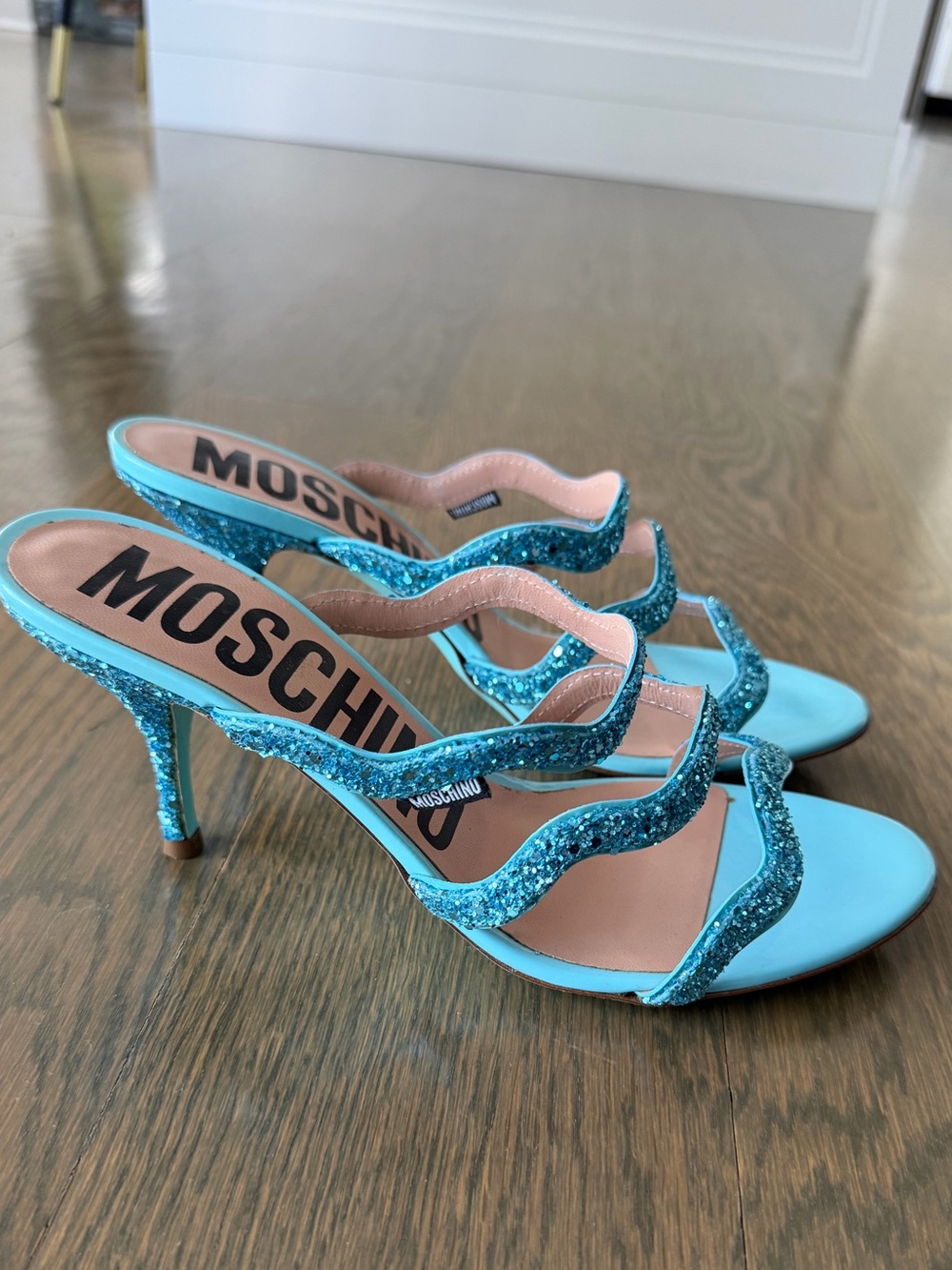 Brand new moschino heeled sandals